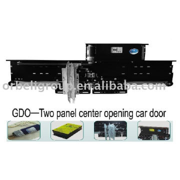 GDO-TWO panel center opening car door,elevator